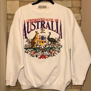Vintage Australia Crewneck Sweater White XL - EUC